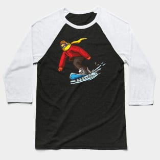 Snowboard Winter sports Snowboarder Apparel Baseball T-Shirt